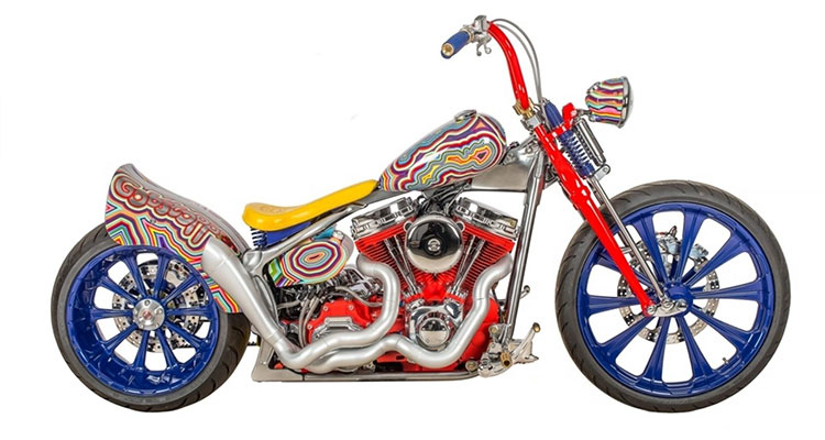 Artist Grayson Perry’s Customised Harley Davidson