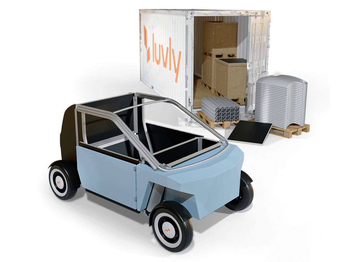 Luvly O Flat Pack Kit Car