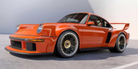 Singer DLS Turbo, a red Porsche 911 restoration