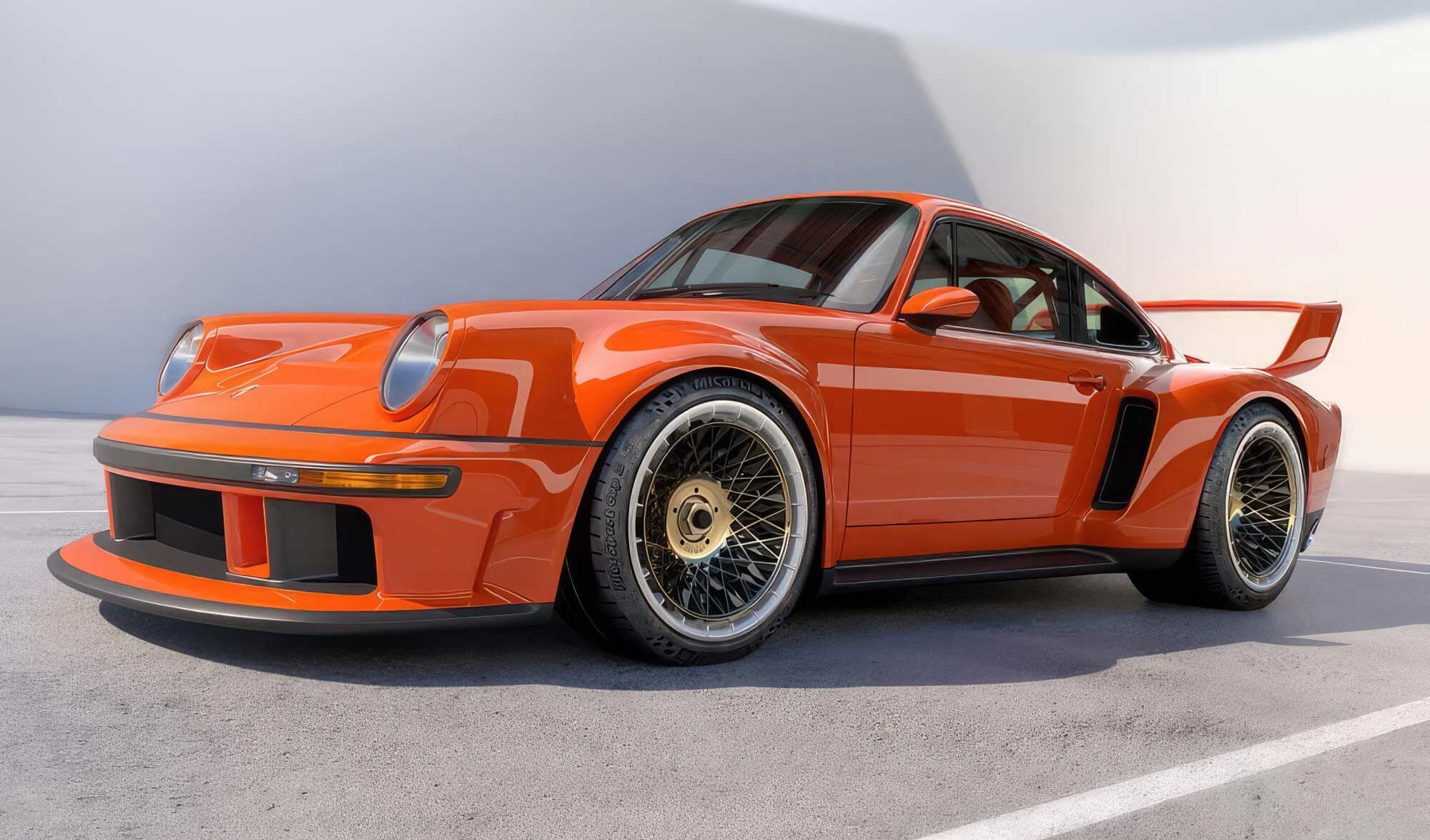 Singer DLS Turbo, a red Porsche 911 restoration