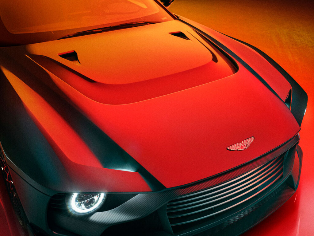 Aston Martin Valour's bonnet resembles muscle cars of the past