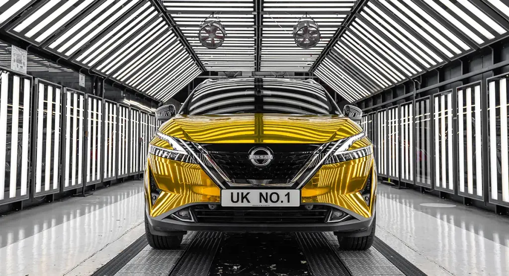 The rolling road at Nissan's Sunderland plant.