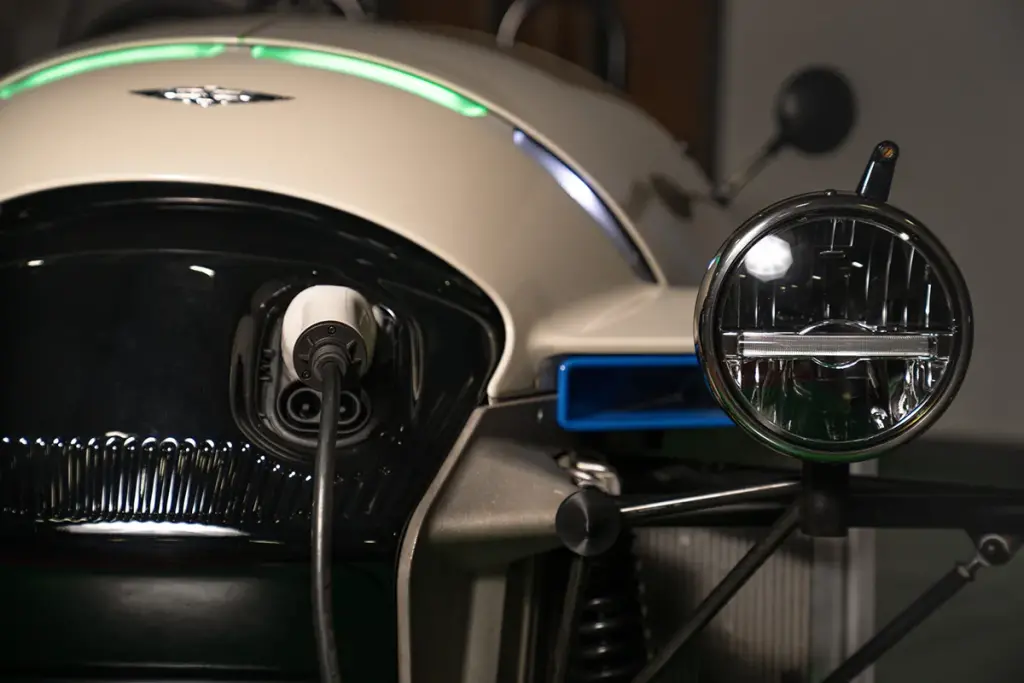 Morgan Super3 XP-1 EV charging port