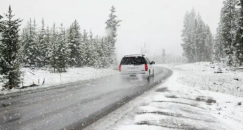 EV driving in freezing conditions