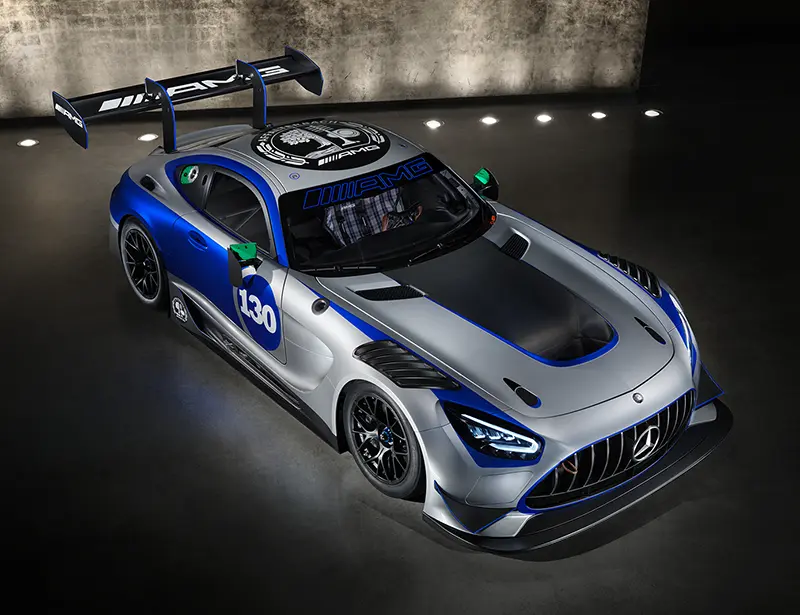 Mercedes AMG GT 130Y Motorsport from above