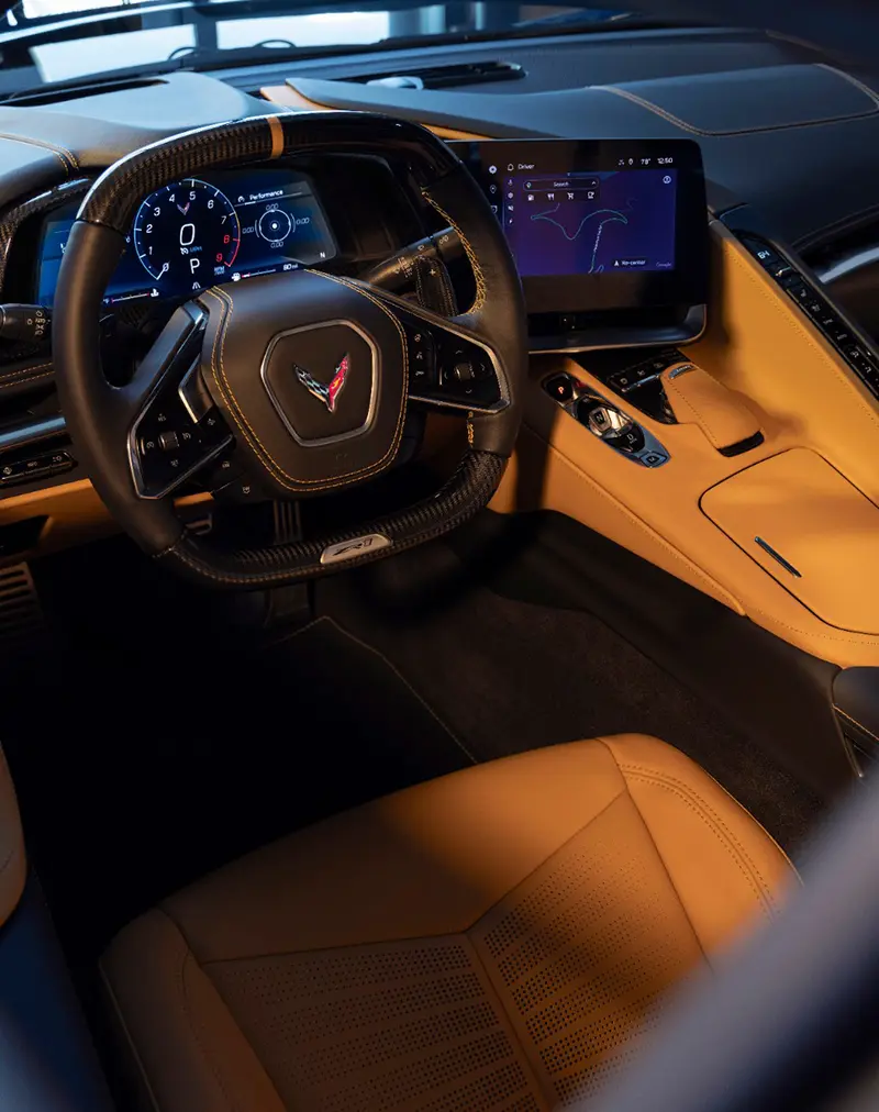 Chevrolet ZR1's luxurious interior