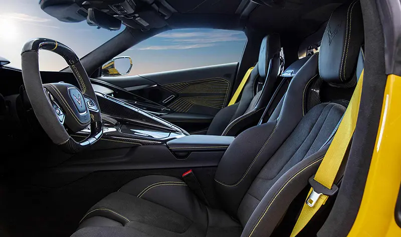 The ZR1 comes with a choice of interiors, including a new Habanero option