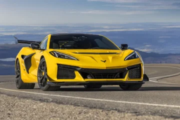 The New Chevrolet Corvette ZR1 on a mountain road