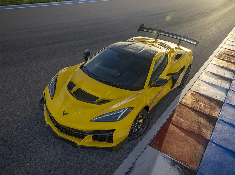 The new Corvette ZR1 on a track day event