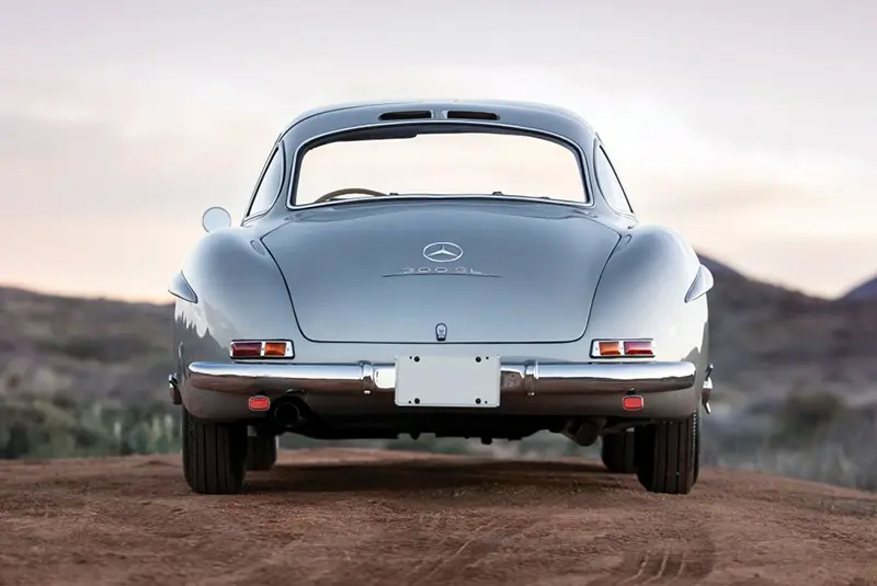 rear view of the Mercedes-Benz 300 SL Alloy Gullwing