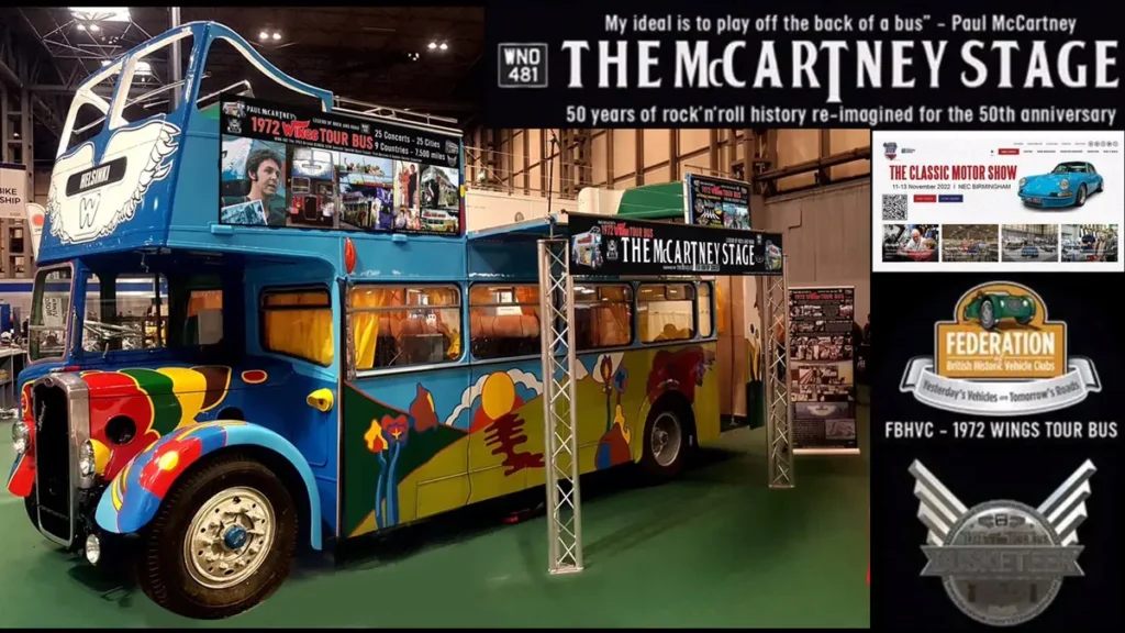 Paul McCartney Wings tour bus restored to its original 1972 condition