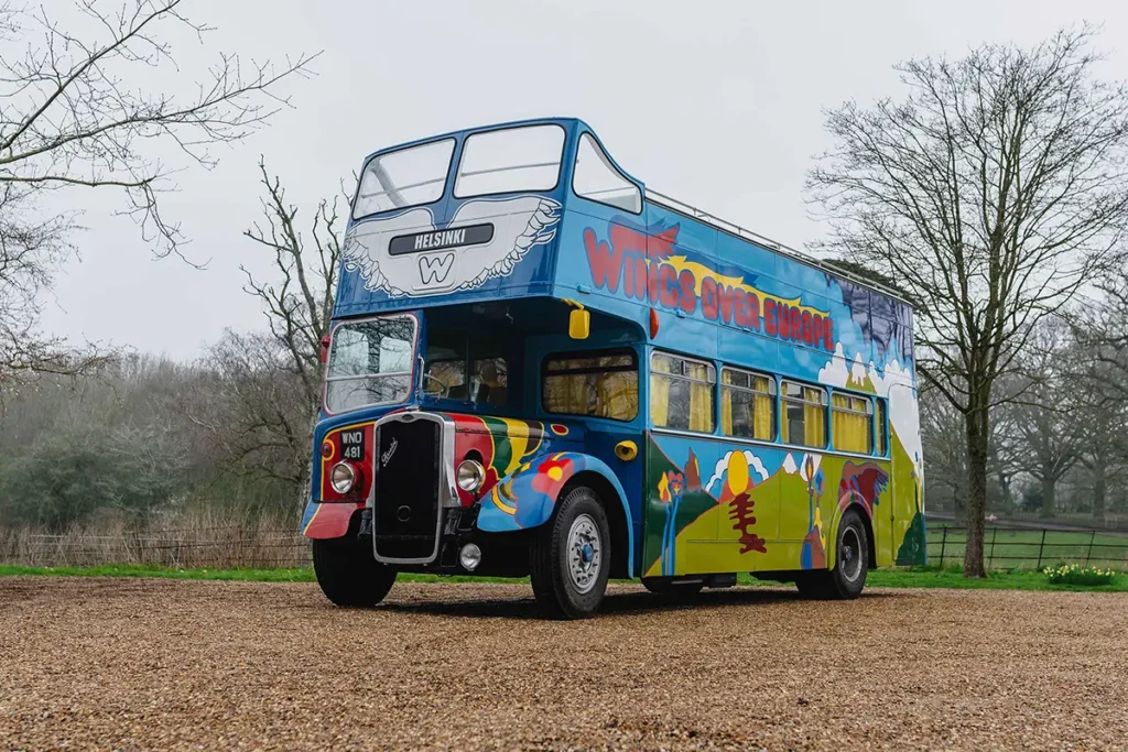 The Wings tour bus restored in all its psychedelic glory