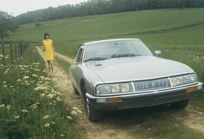 The Citroen DS was the first car to feature self-levelling hydropneumatic suspension