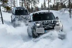 Hydrogen powered Land Rover Defender FCEV cold weather testing