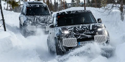 Hydrogen powered Land Rover Defender FCEV cold weather testing