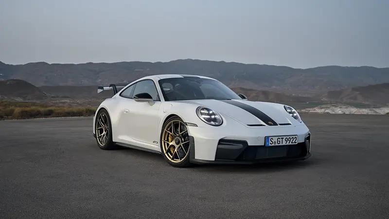 2024 Porsche 911 GT with Weissach Package featuring carbon-fibre components.