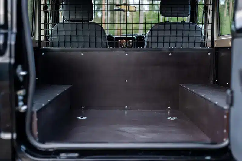 rear seating area in a Spartan EV 2