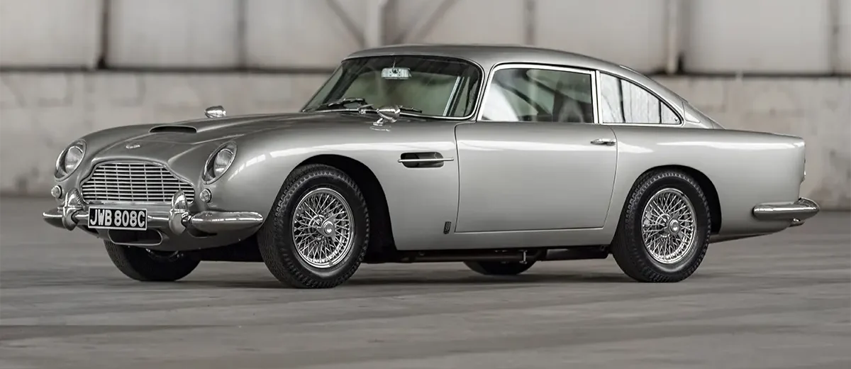 Classic Aston Martin DB5 Silver Birch James Bond car