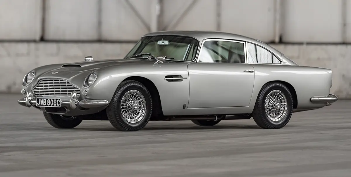 Classic Aston Martin DB5 Silver Birch James Bond car