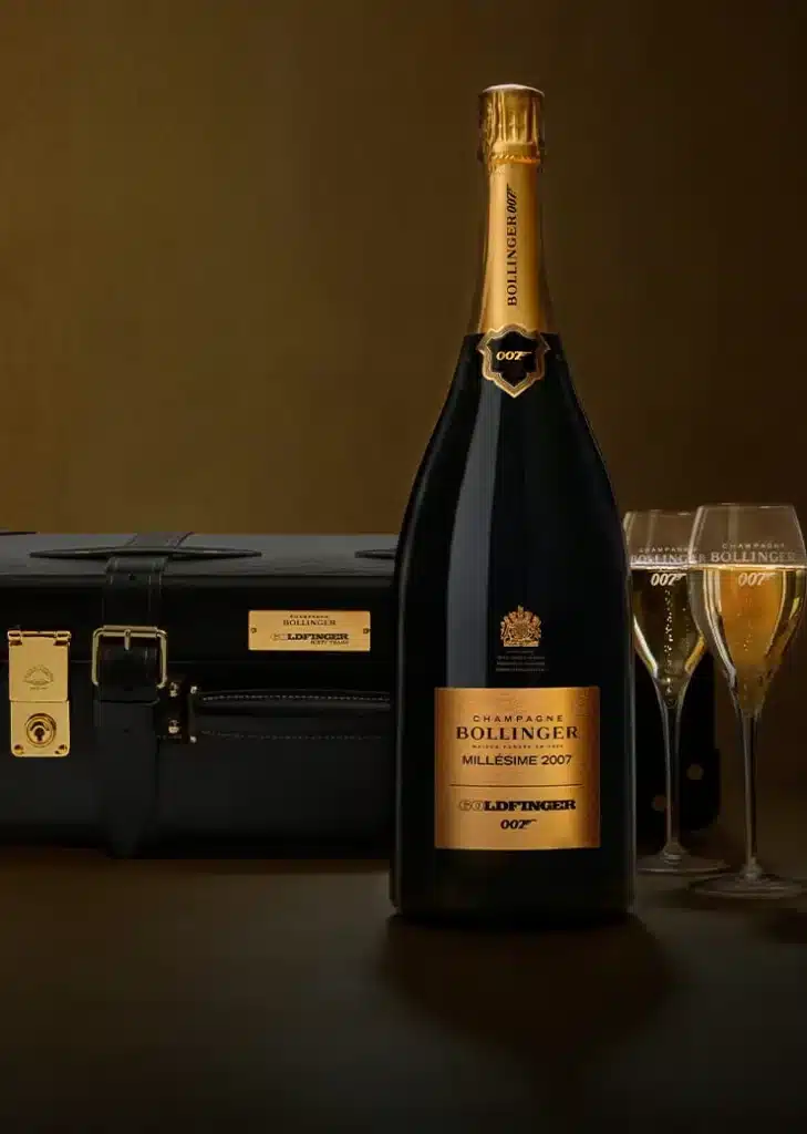 Exclusive DB12 Goldfinger Edition 007 Gifts - Attache Case, Limited-Edition Bollinger, and Collectibles