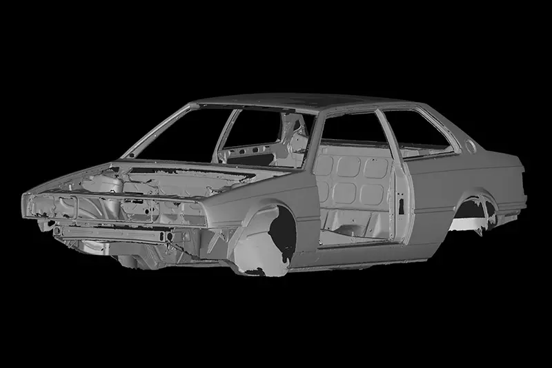 Strengthened Maserati Shamal monocoque chassis