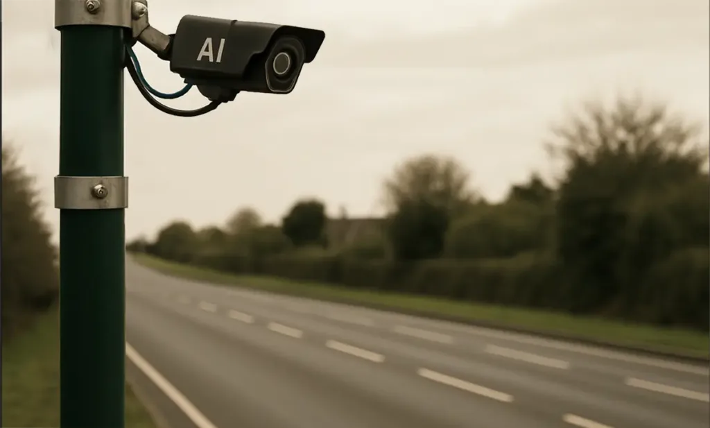 AI Speed Camera on Uk road