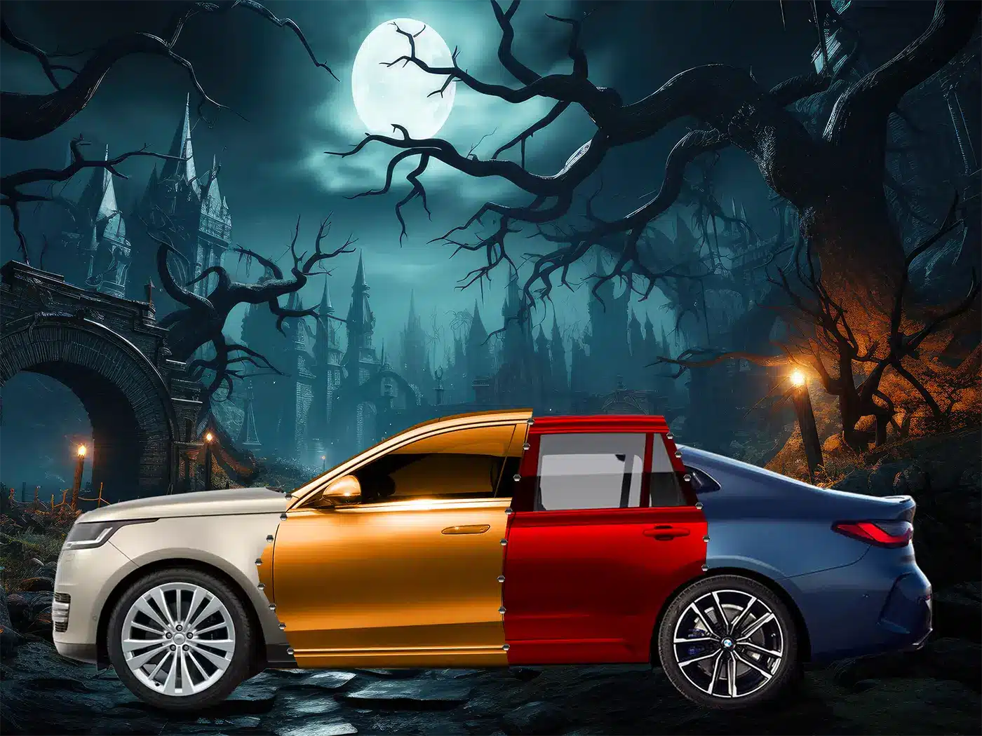 a Monstrous car built with the most expensive car parts