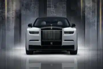 Rolls-Royce Phantom Centenary front view with gold grille accents and bespoke detailing